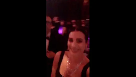 Lea and Brad Goreski dancing along to Jason Derulo at the amfAR Inspiration Gala (October 27, 2016)