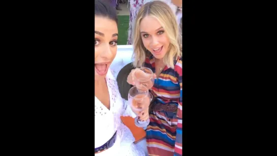 Lea and Becca Tobin at the 7th Annual Veuve Clicquot Polo Classic (October 15, 2016)