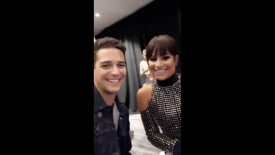 Lea and Wells Adams at the iHeartRadio Music Festival (September 24, 2016)