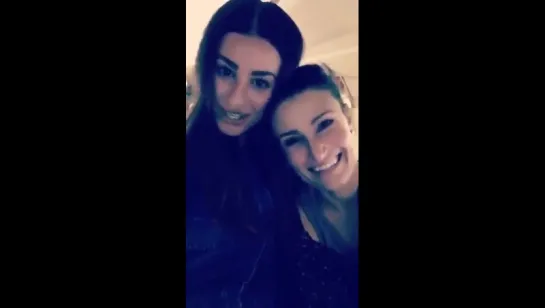 @msleamichele: Look who I found… @idinamenzel @iHeartRadio #VegasBaby ❤️