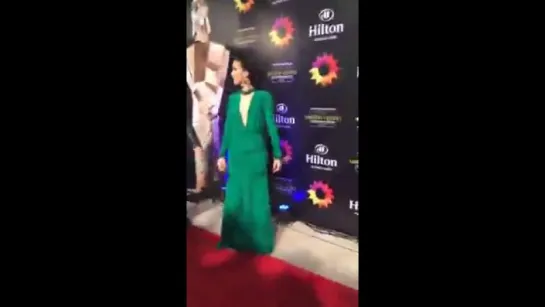 Natalia Oreiro на красной дорожке премии Martin Fierro 2016