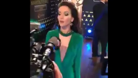 Natalia Oreiro на красной дорожке премии Martin Fierro 2016