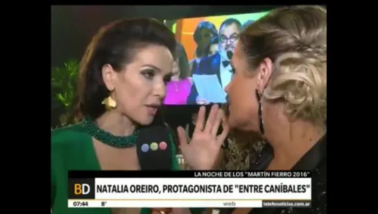 Natalia Oreiro en los premios Martin Fierro 2016