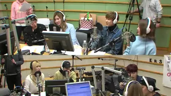 160303 Kiss The Radio with TWICE(Momo, Sana), GOT7(Mark, Bambam), f(x)(Amber) & CLC(Sorn)