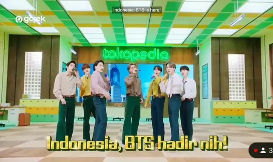 Бтс на Tokopedia WIB Indonesia K-pop Awards 2021