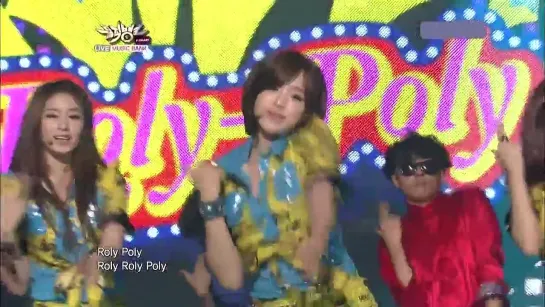 110807 T-ara - Roly Poly in Copacabana @ Music Bank