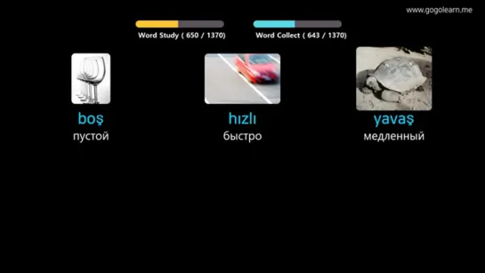 Golearn. Выучить турецкий через картинки