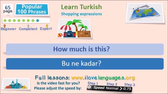 Turkish 100 important sentences - Popular Phrases - Quick Lesson