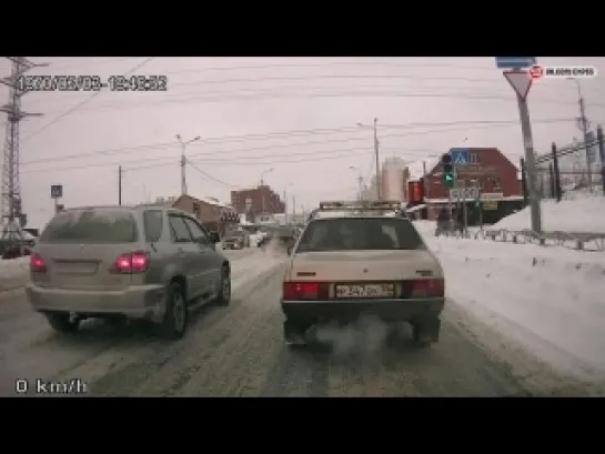 ДТП на ул. Омская (01.01.2015)