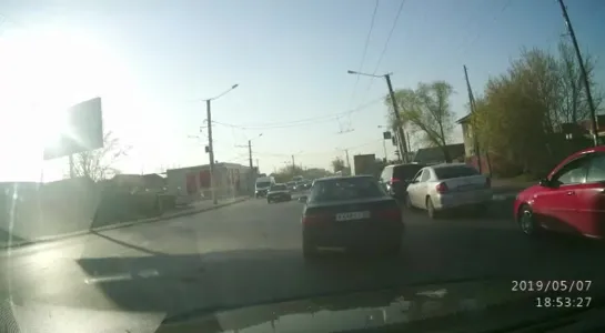 На красный по встречке (07.05.2019)