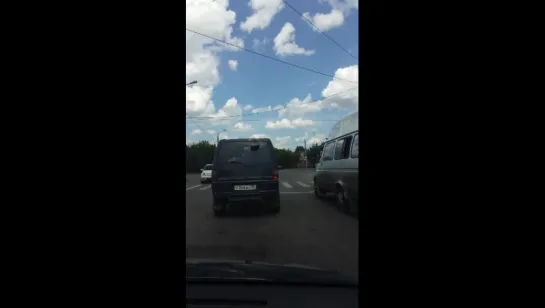 Автохам на микроавтобусе (25.06.2016)