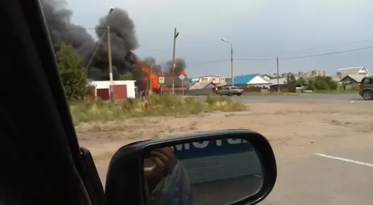 Пожар на ул. 5-я Кировская (13.08.2019)