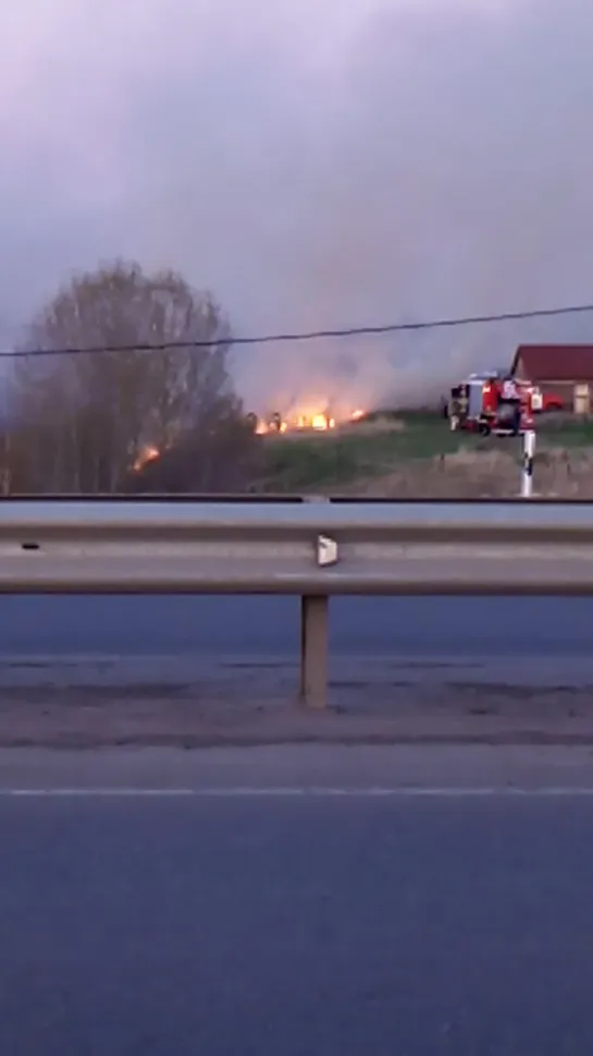 Пожар в пос. Новоомский (15.05.2019)