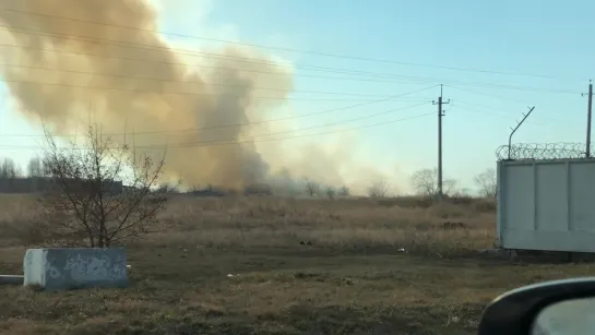 Пожар на Левом берегу (13.04.2019)