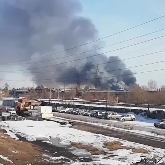 Пожар на пр. Губкина (19.03.2019)