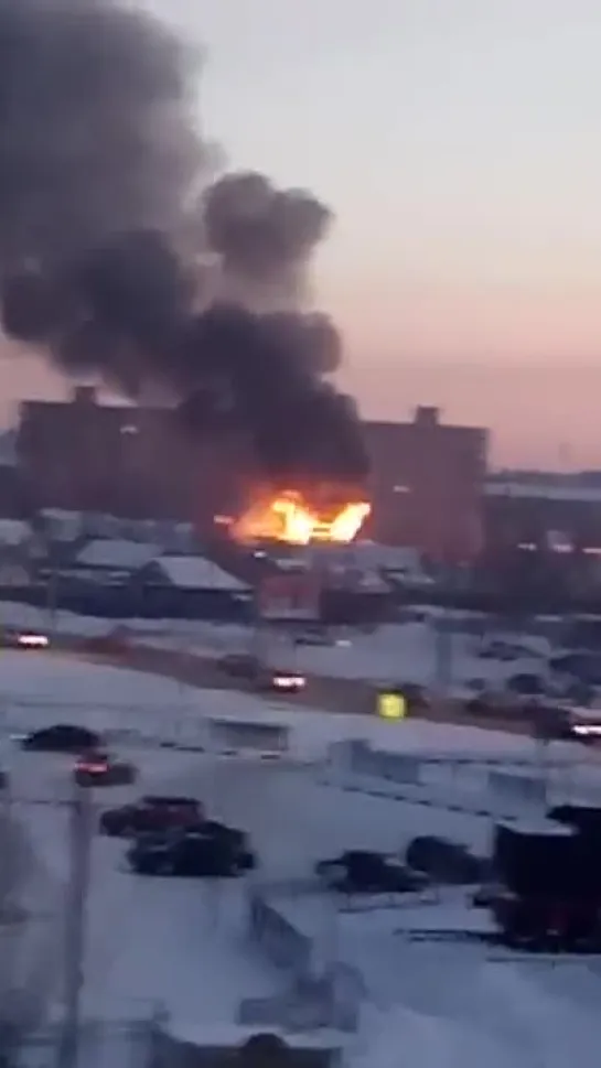 Серьезный пожар на Московке (10.01.2019)