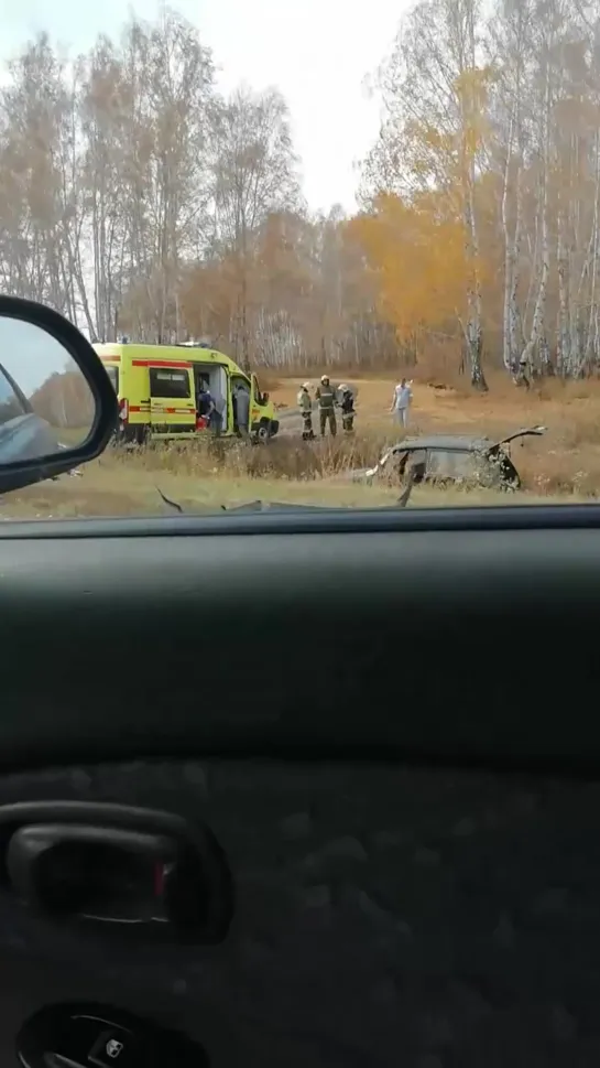 Авария на трассе в сторону Муромцево (10.10.2019)