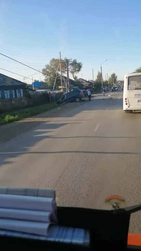 Последствия аварии на ул. Воровского (19.08.2019)