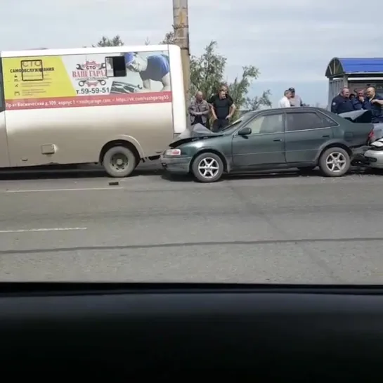 Массовая авария на ул. Лукашевича (20.06.2019)