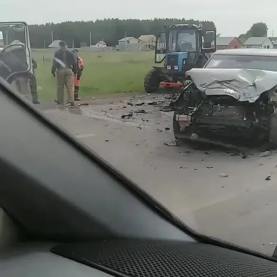 Последствия ДТП у Ребровки (13.06.2019)