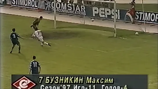 1997 - 1-й гол Максима Бузникина в ворота волгоградского "Ротора" (3:2)