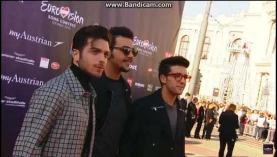 IL VOLO на красной дорожке Евровидения 17.05.15.avi