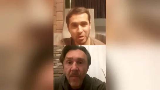 Сергей Шнуров и Александр Кержаков - Прямой эфир в Instagram (14.04.2020)