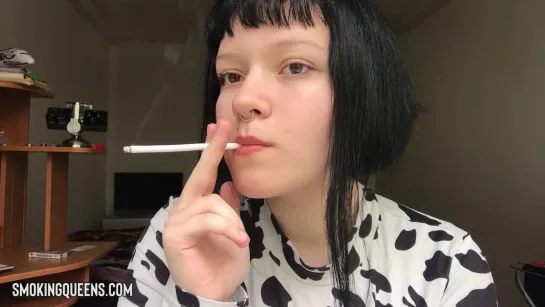 Smoking Fetish Girl is smoking cigarette 32