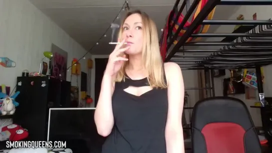 Smoking Fetish Girl is smoking cigarette 17