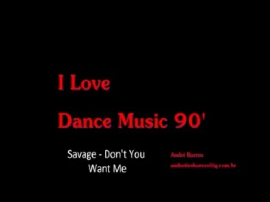 Savage-Don t You Want Me