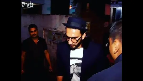 Ranveer Singh snapped at Vishesh Films office in Bandra.