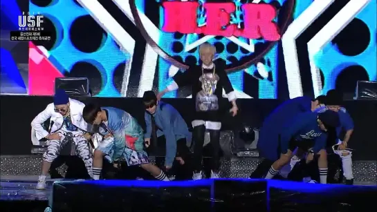 [PERF] 140831 MBC Ulsan Summer Festival - Block B "HER"