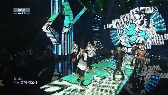 [PERF] 140824 Block B -  HER @ Inkigayo