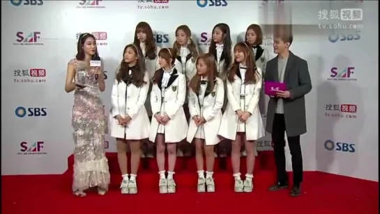 151227  Lovelyz Sohu TV Interview @ SBS Gayo Daejun Red Carpet