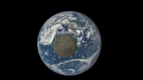 EPIC View of Moon Transiting the Earth