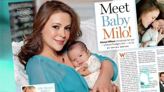 alyssa milano ▪ meet baby milo