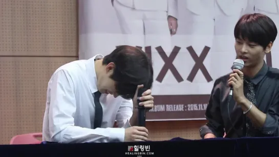 [FANCAM] 151112 Yongsan Fansign (N & Hongbin)