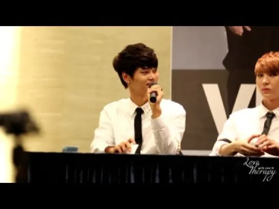 141115 Nonhyeon fansign, "You're not boss.~" 빅스 vixx N Hakyeon [fancam]