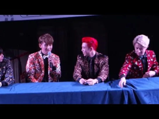 [FANCAM]131020 Block B Sinchon Fansign Talk