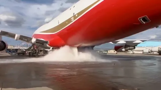 Система сброса воды у Супертанкера - Global Supertanker 747.