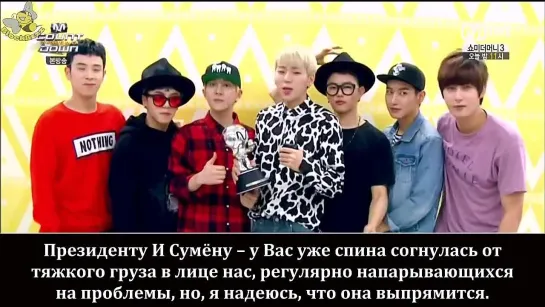 [BlockBzzz] 140814 M Countdown 블락비(Block B) NO.1 (рус.саб)