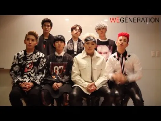 [MESSAGE] Block B Campaign Support Video for WEgeneration