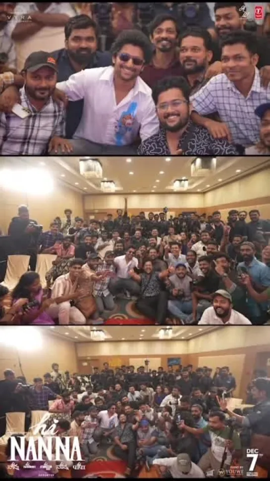 Here are the striking highlights from the Nani's Kochi tour for #HiNanna promotions.