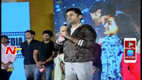 Nithin Speech @ 100 Days Of Love Audio Launch __ Dulquer Salmaan, Nithya Menen