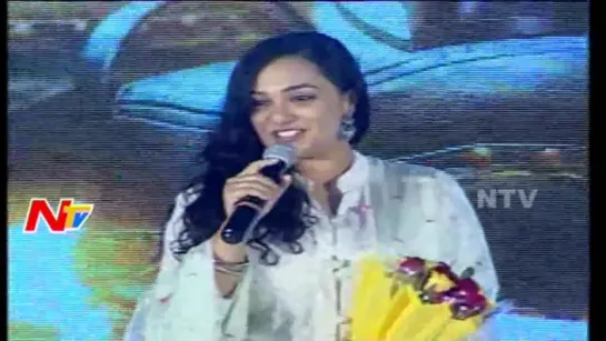 Nithya Menen Sings on Stage @100 Days Of Love Audio Launch __ Dulquer Salmaan