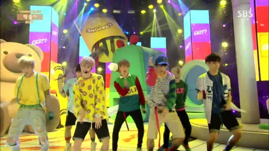 [Выступление] 150719 GOT7 - Intro + Just Right @ Inkigayo