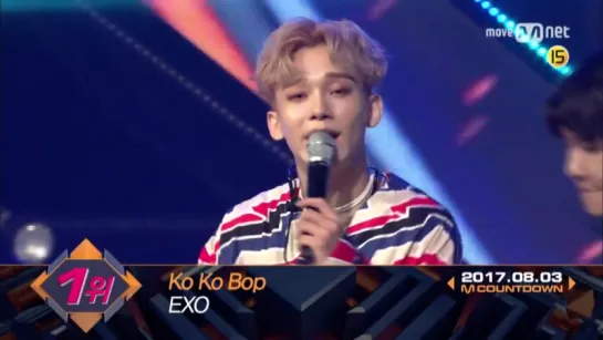 Top in 1st of August, ‘EXO’ with Ko Ko Bop, Encore Stage! M COUNTDOW.535