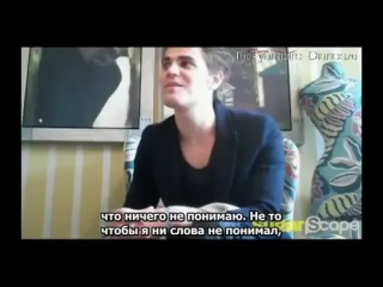 Paul Wesley interview for SugarScape (русские субтитры)