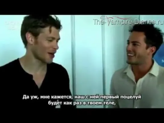 Joseph Morgan, Michael Trevino interview Русские субтитры