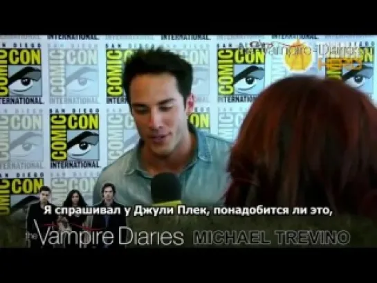 ThinkHero with Michael Trevino At Comic Con 2012 (русские субтитры)